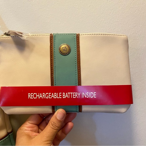 Stone Mountain Crossbody Bag - Cream, Brown, and Blue - Picture 6 of 16